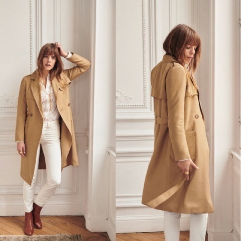 Sézane Oprah Trench Coat - Picture 6 of 10